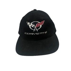 Corvette Baseball Dad Hat Strapback 90s Vintage USA Streetwear Flags Adjustable